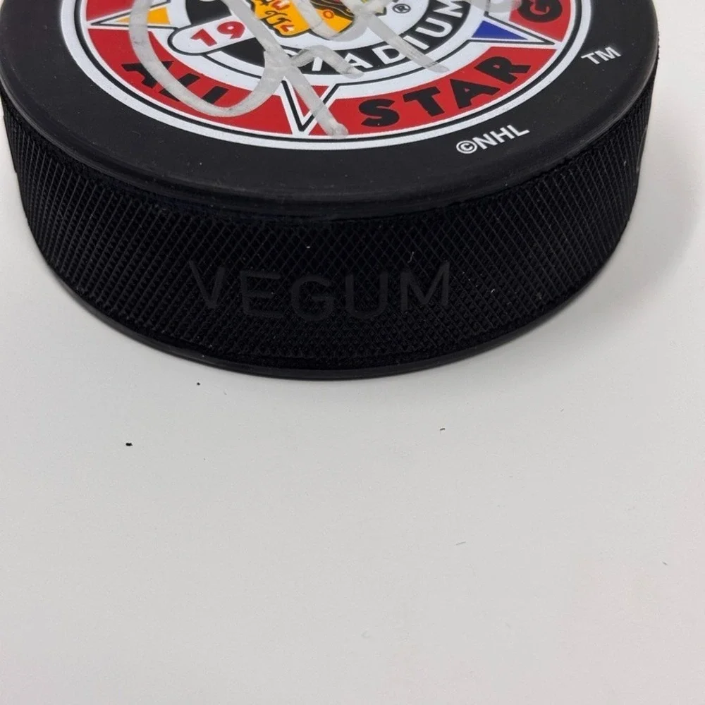 Jeremy Roenick Blackhawks Signed Puck Hockey 42nd NHL All Star Game 1991